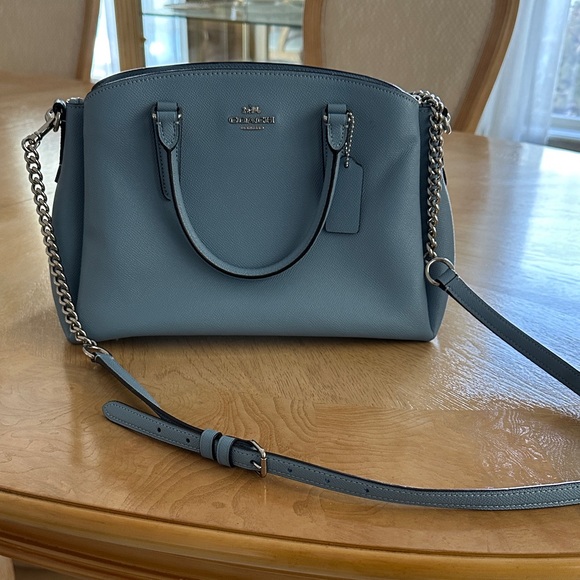 Coach Blue Satchel Bag - Picture 2 of 6